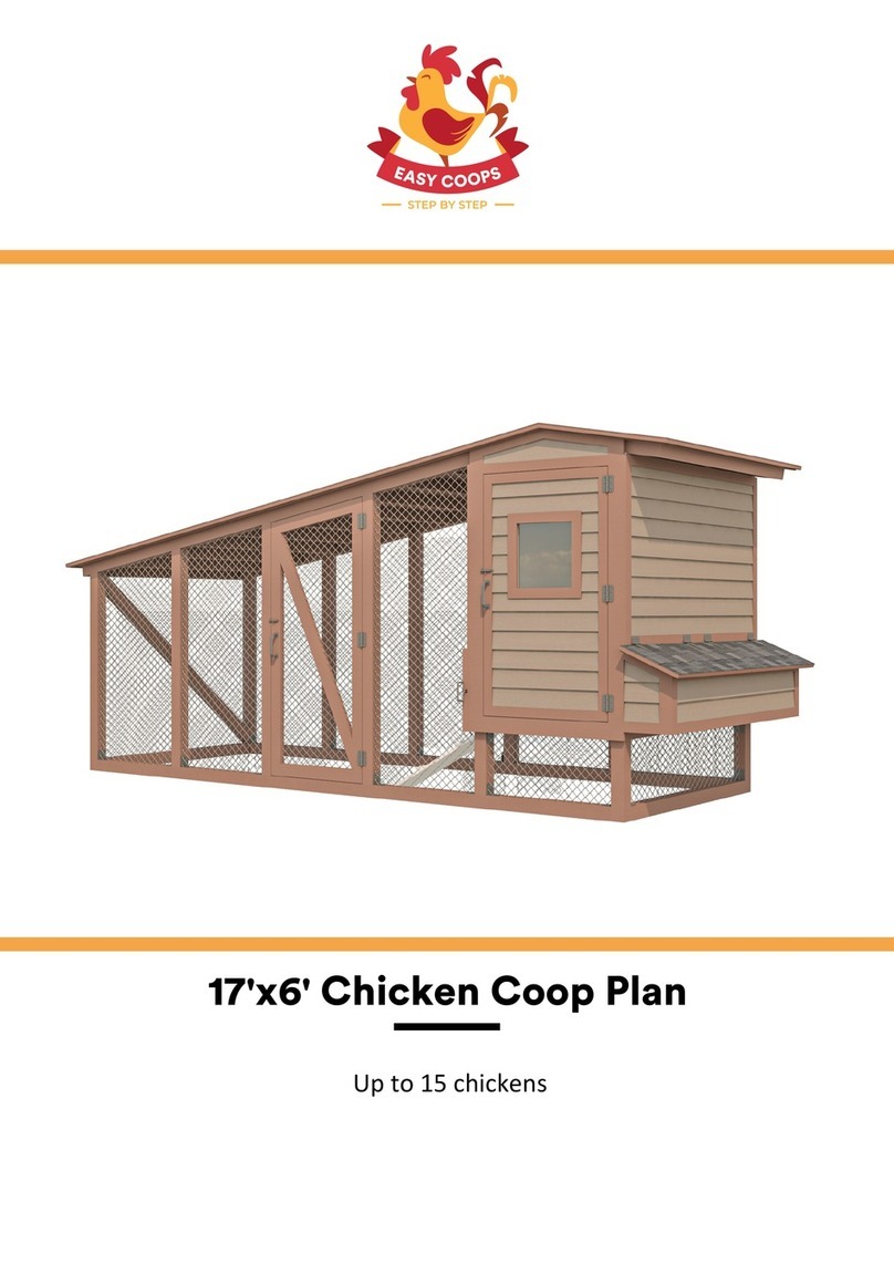 EASY COOPS Chicken Coop Plan 17x6 User manual EASY COOPS Chicken Coop Plan 17x6 User manual