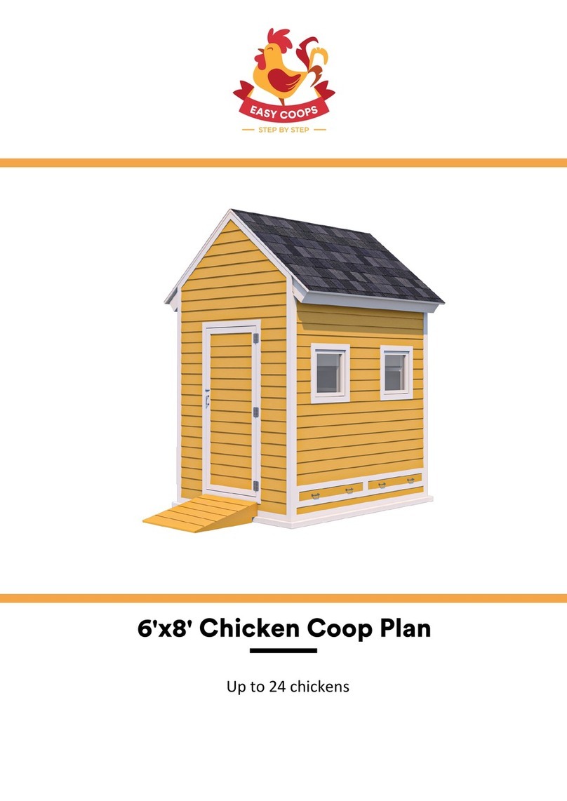 EASY COOPS Chicken Coop Plan 6x8 User manual EASY COOPS Chicken Coop Plan 6x8 User manual