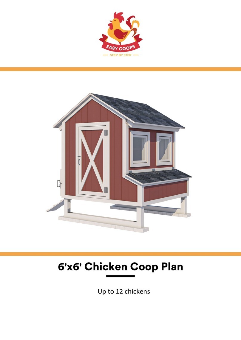 EASY COOPS Chicken Coop Plan 6x6 Assembly instructions
