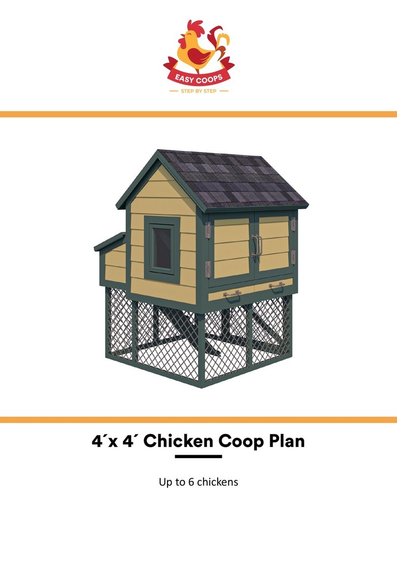 EASY COOPS Chicken Coop Plan 4x4 Assembly instructions