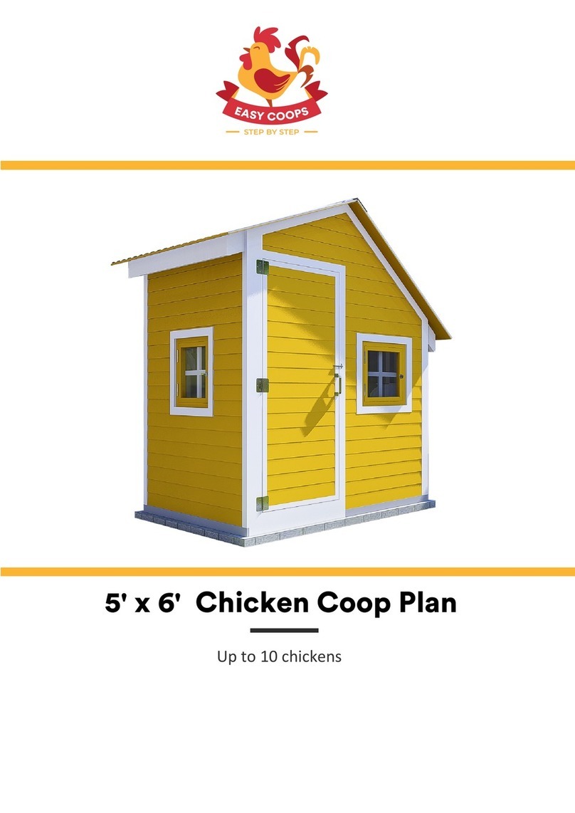 EASY COOPS 5x6 Chicken Coop Plan Assembly instructions