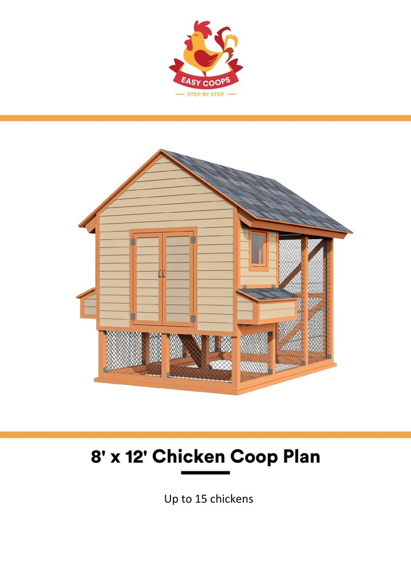 EASY COOPS Chicken Coop Plan 8x12 Assembly instructions
