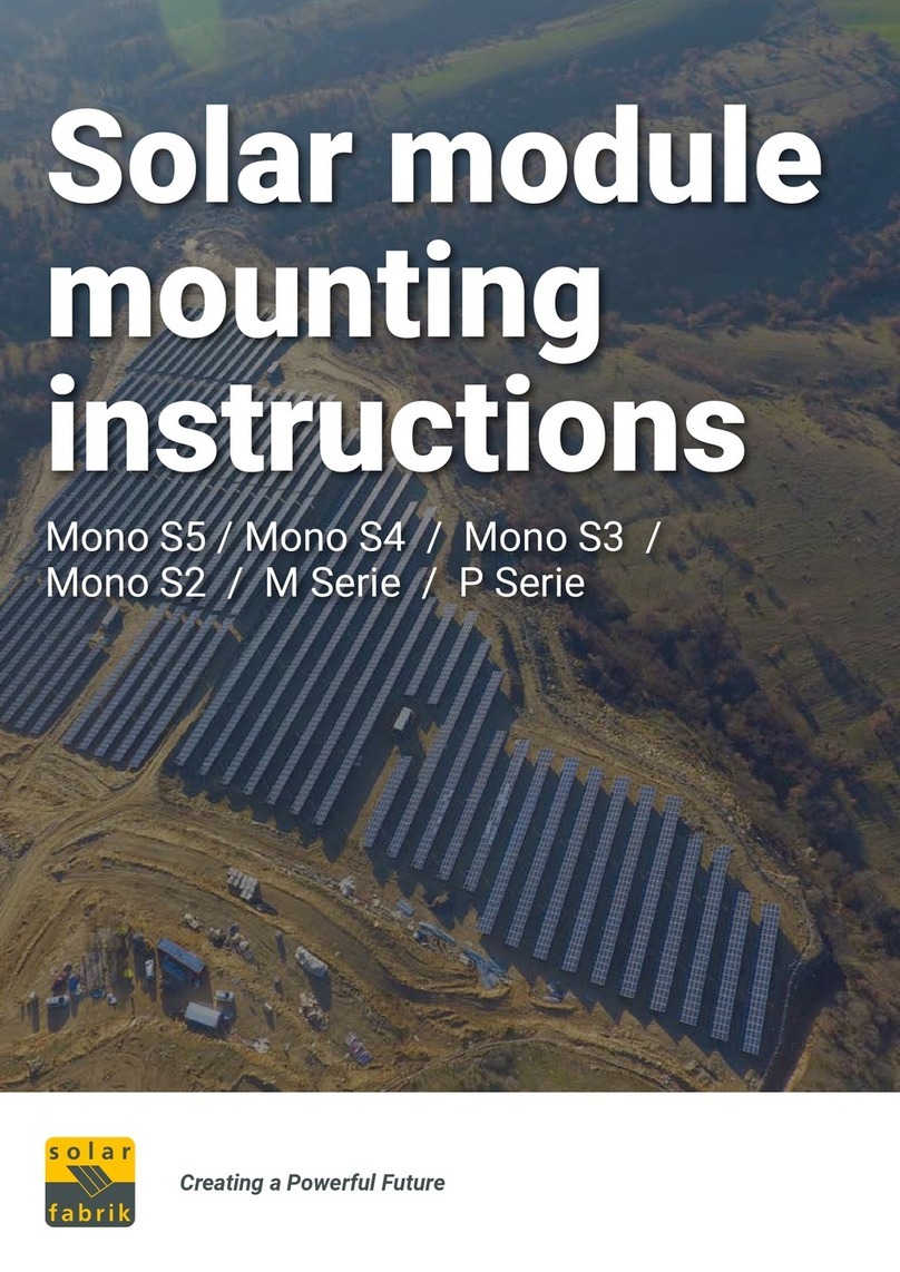 Solar Fabrik M Series Mounting instructions Solar Fabrik M Series Mounting instructions
