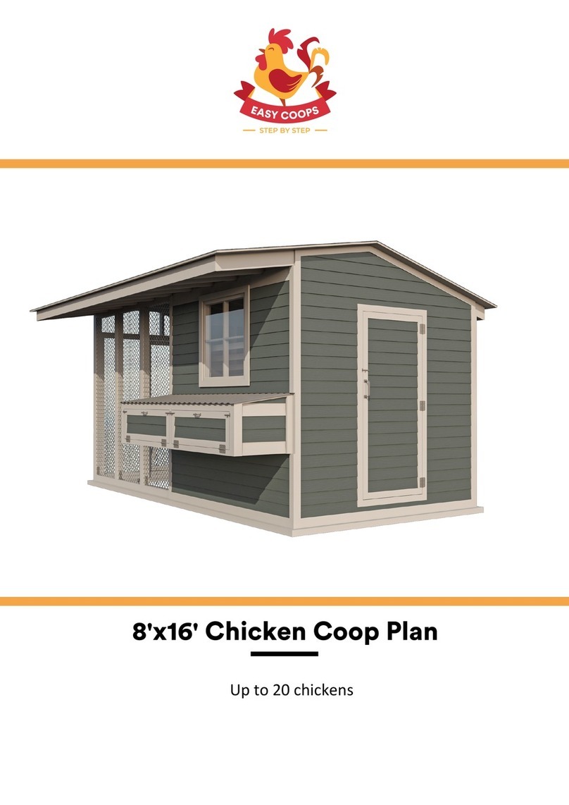 EASY COOPS Chicken Coop Plan 8x16 Assembly instructions