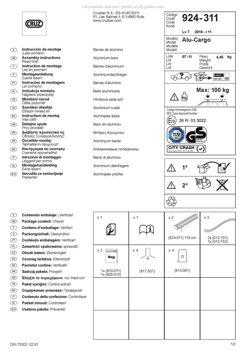 Cruz Alu-Cargo Assembly instructions Cruz Alu-Cargo Assembly instructions