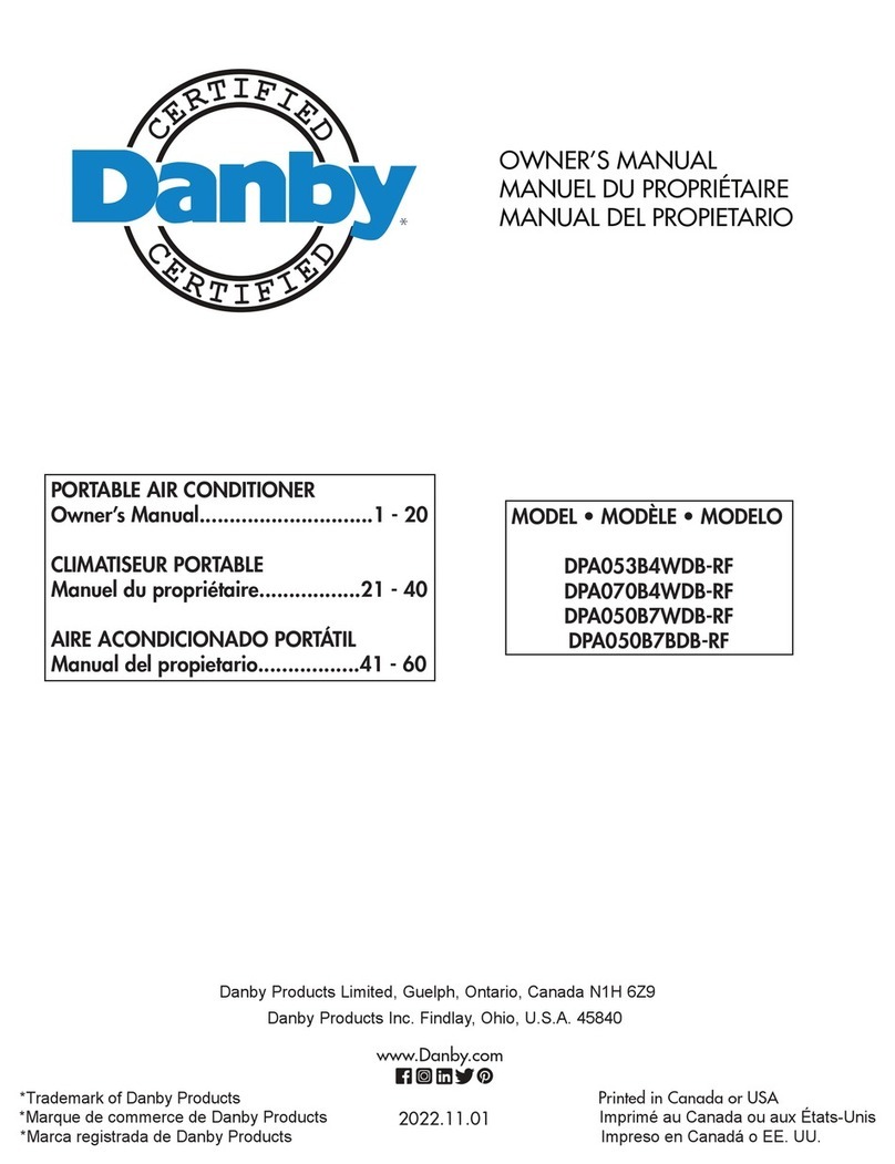 Danby DPA053B4WDB-RF User manual