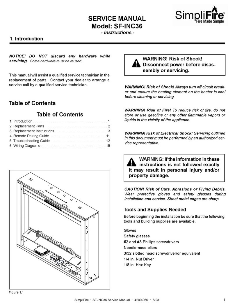 SimpliFire Inception SF-INC36 User manual