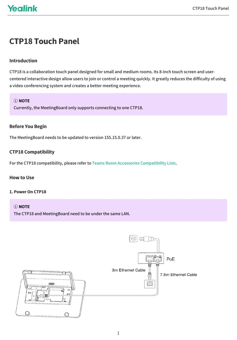 Yealink CTP18 User manual