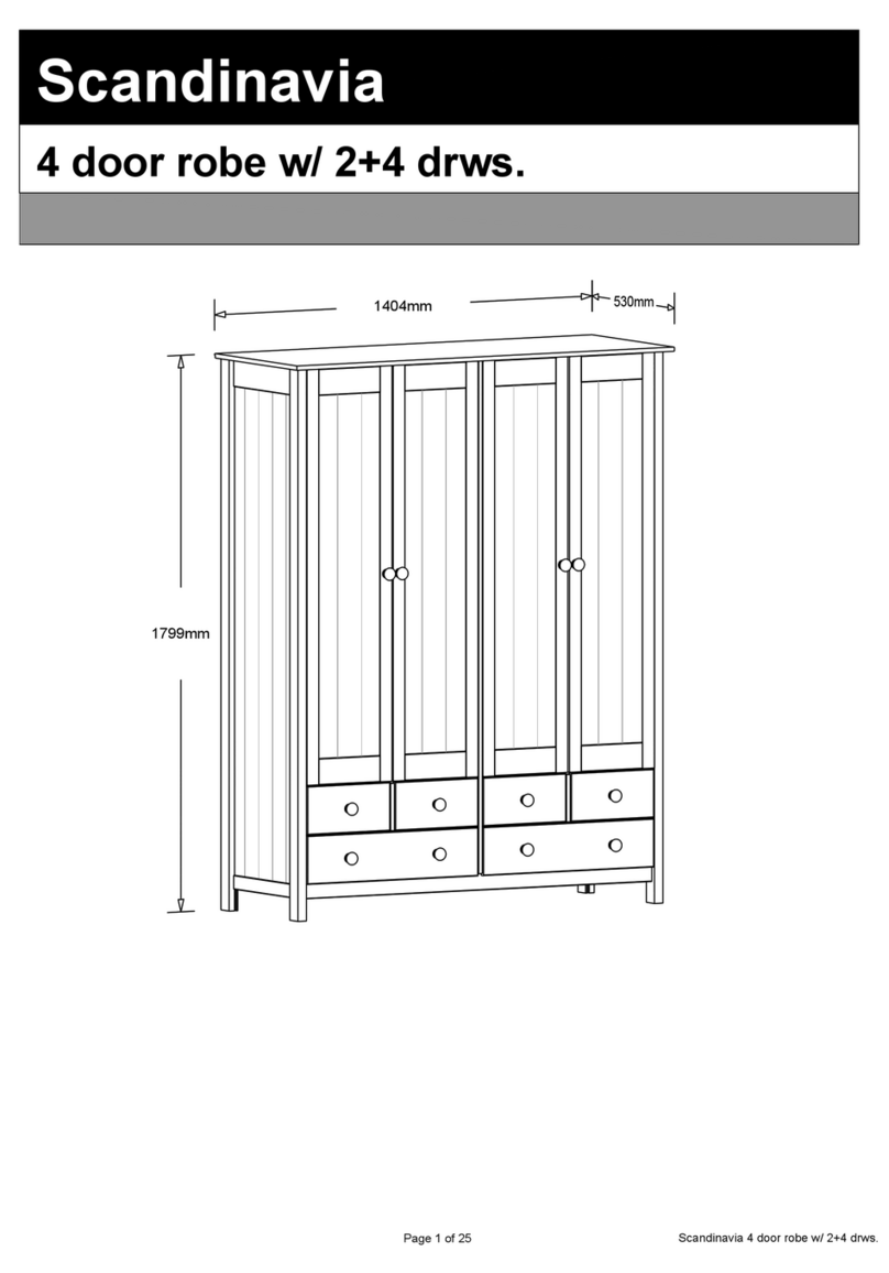 Argos Scandinavia 4 door robe w/ 2+4 drws. Assembly instructions Argos Scandinavia 4 door robe w/ 2+4 drws. Assembly instructions