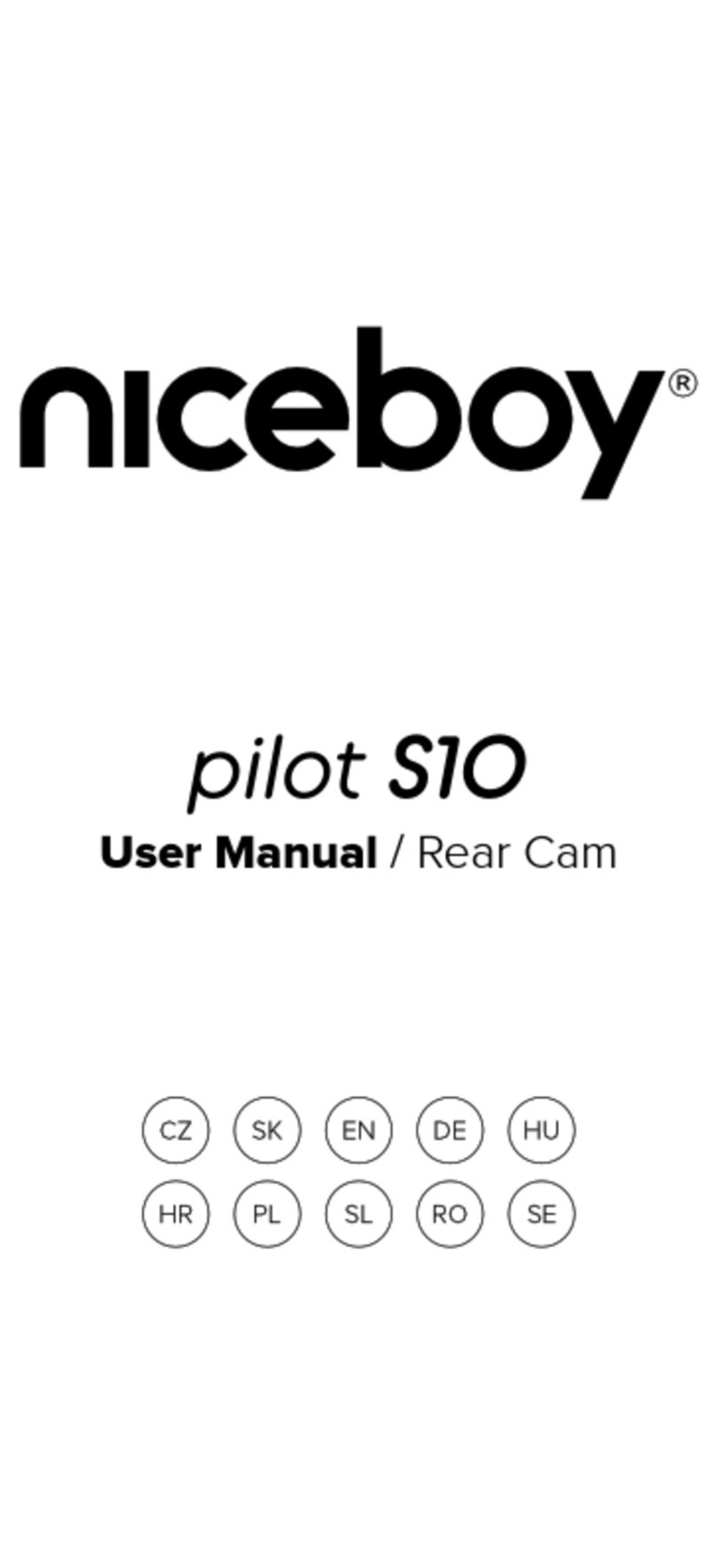 Niceboy pilot S10 RADAR 4K User manual Niceboy pilot S10 RADAR 4K User manual
