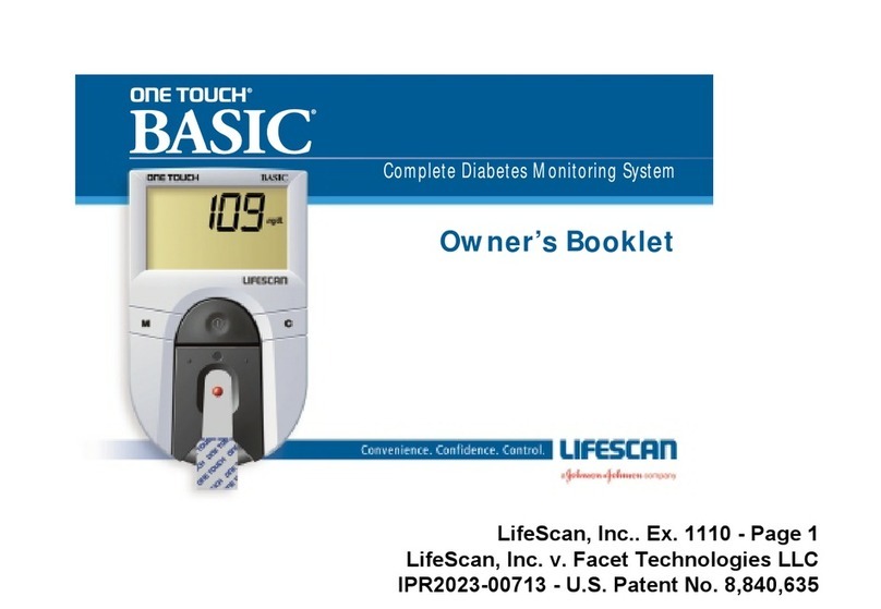 Lifescan ONE TOUCH Profile owner's booklet