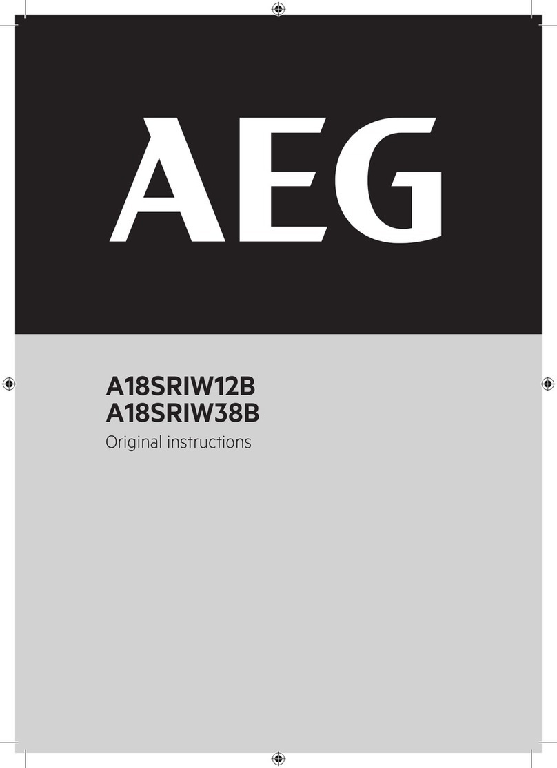 AEG A18SRIW12B User manual