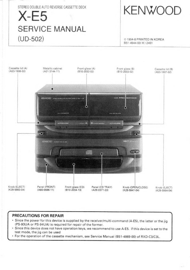 Kenwood X-E5 Service manual