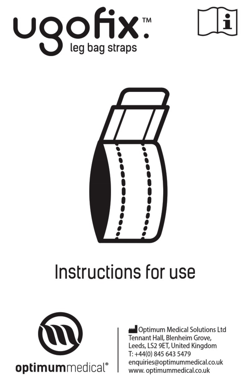 Optimum Medical ugofix leg bag straps Instructions for use
