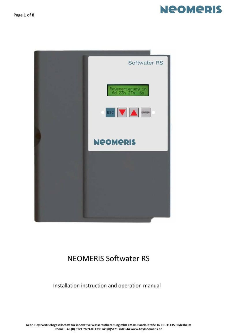 Neomeris Softwater RS Troubleshooting guide
