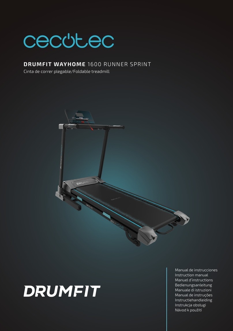 cecotec DRUMFIT WAYHOME 1600 RUNNER SPRINT User manual