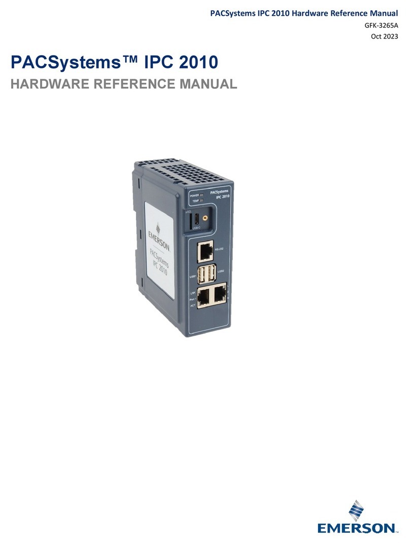 Emerson PACSystems IPC 2010 Quick user guide