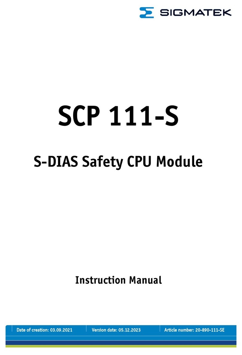 SIGMA TEK SCP 111-S instruction manual