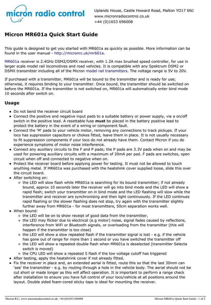 Micron MR601a User manual
