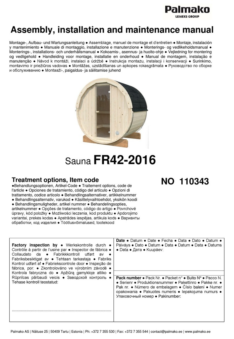 Lemeks Palmako FR42-2016 Assembly, installation and maintenance manual