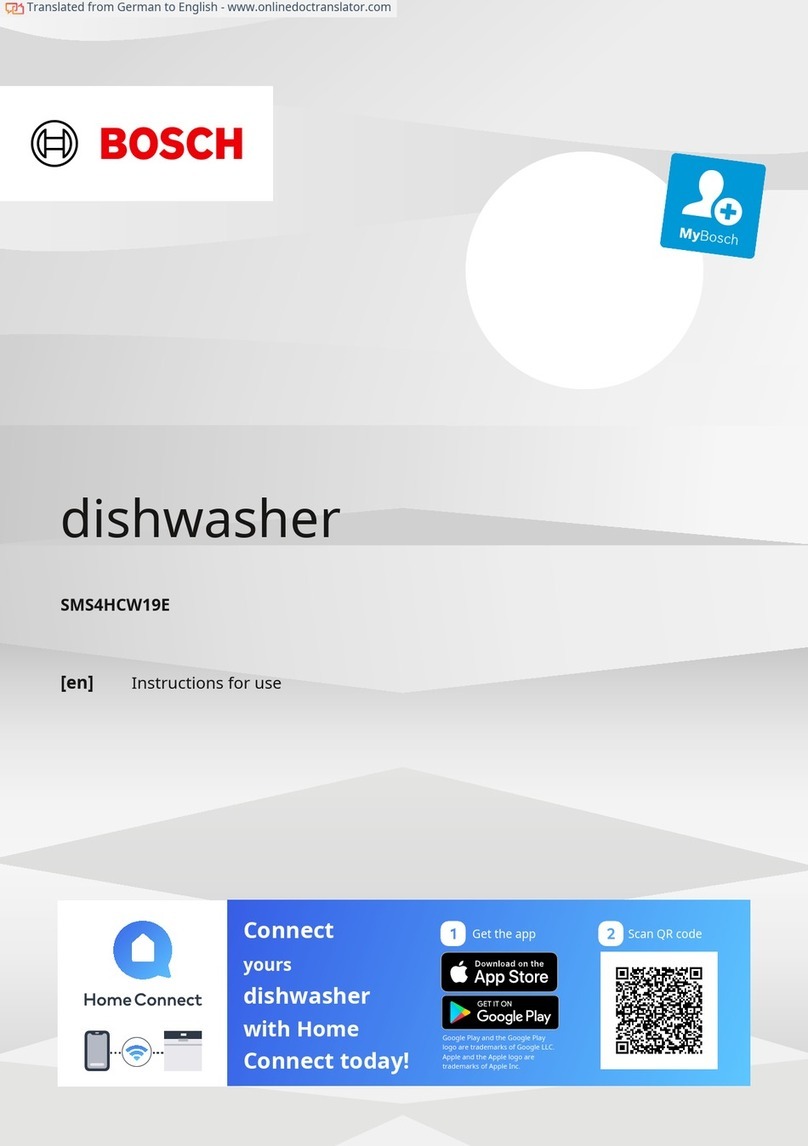 Bosch SMS4HCW19E User manual