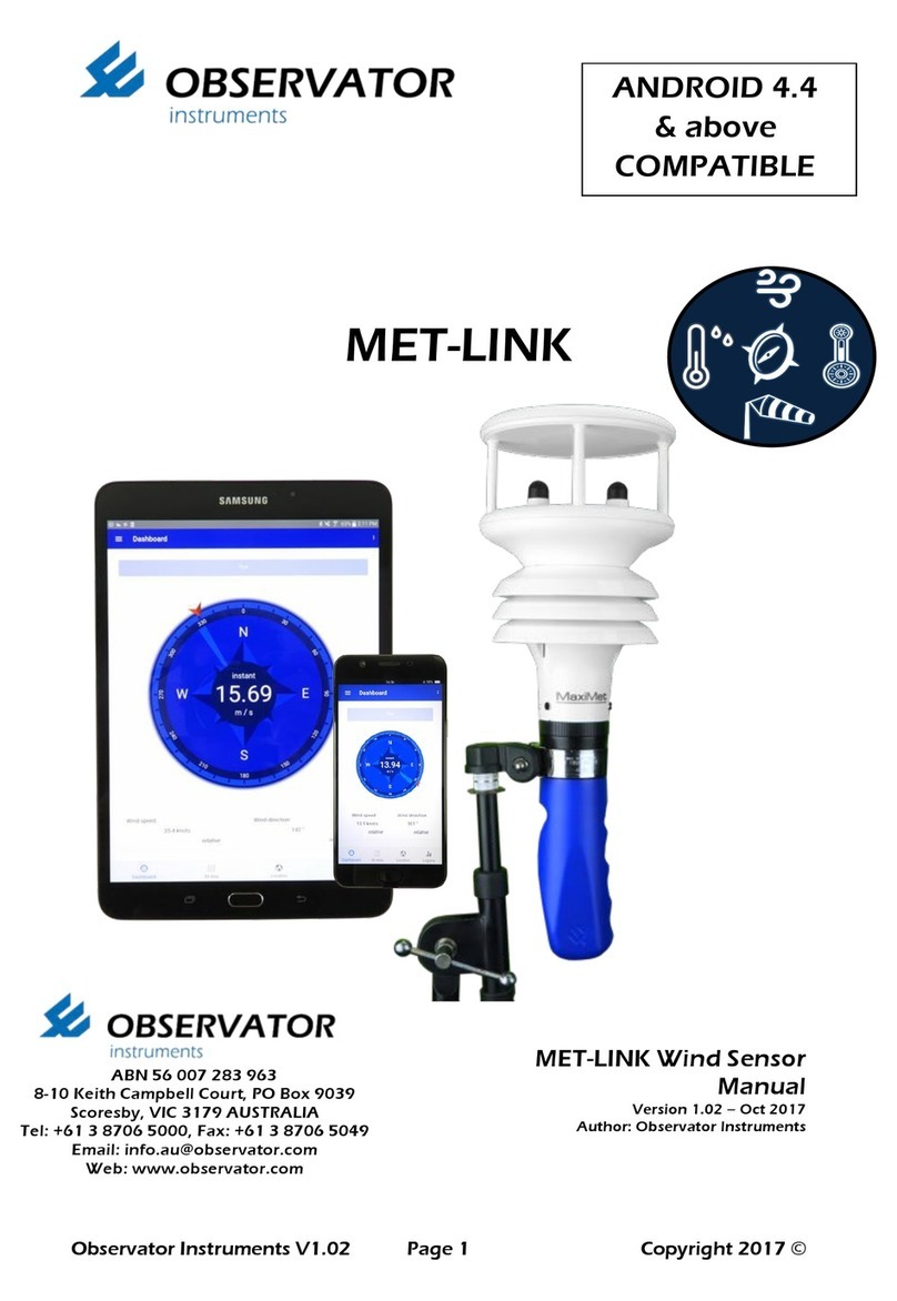 Observator MET-LINK User manual