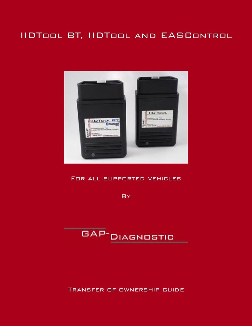 Gap Diagnostic IIDTool BT Ownership and operation guide