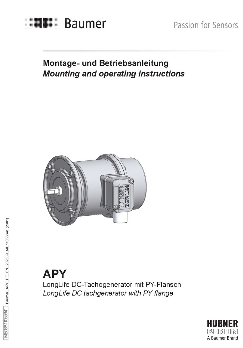 Baumer APY Mounting and operating instructions