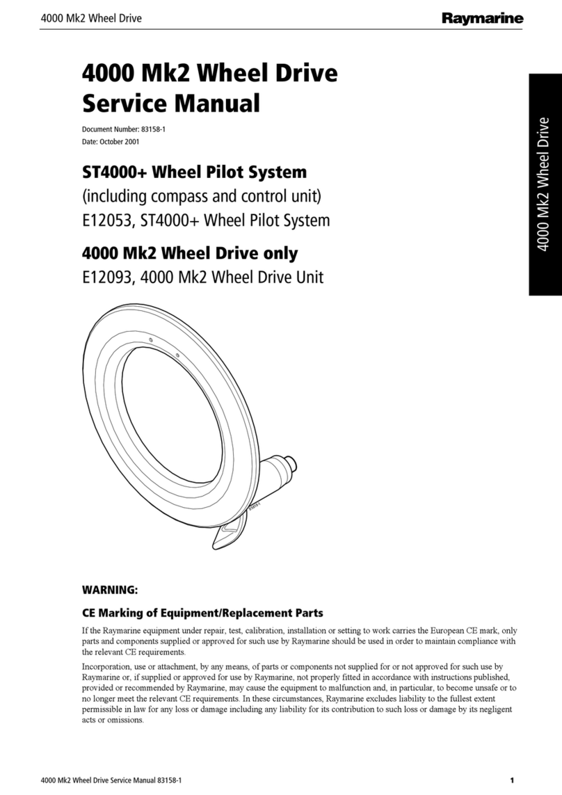 Raymarine 4000 mk2 Wheel Drive Service manual