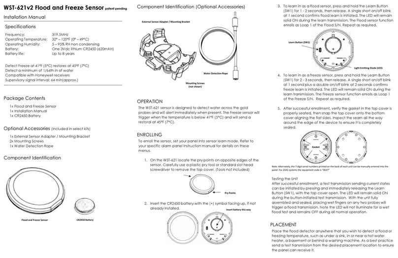Ecolink WST-621v2 installation manual