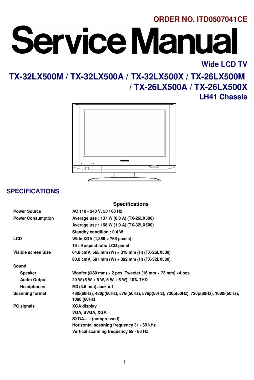Panasonic TX-32LX500M User manual