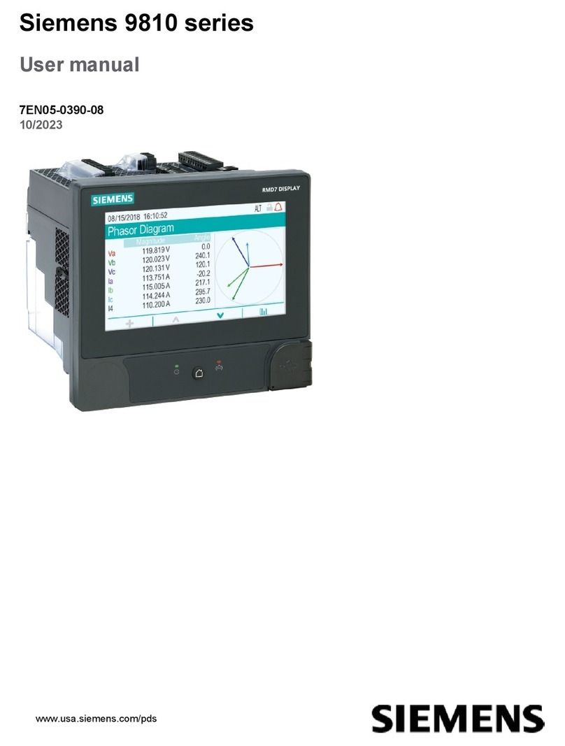Siemens US2:9810T24V User manual