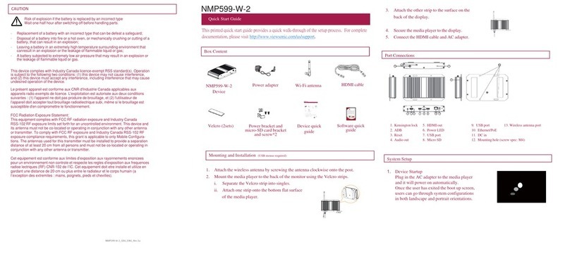 ViewSonic NMP599-W-2 User manual