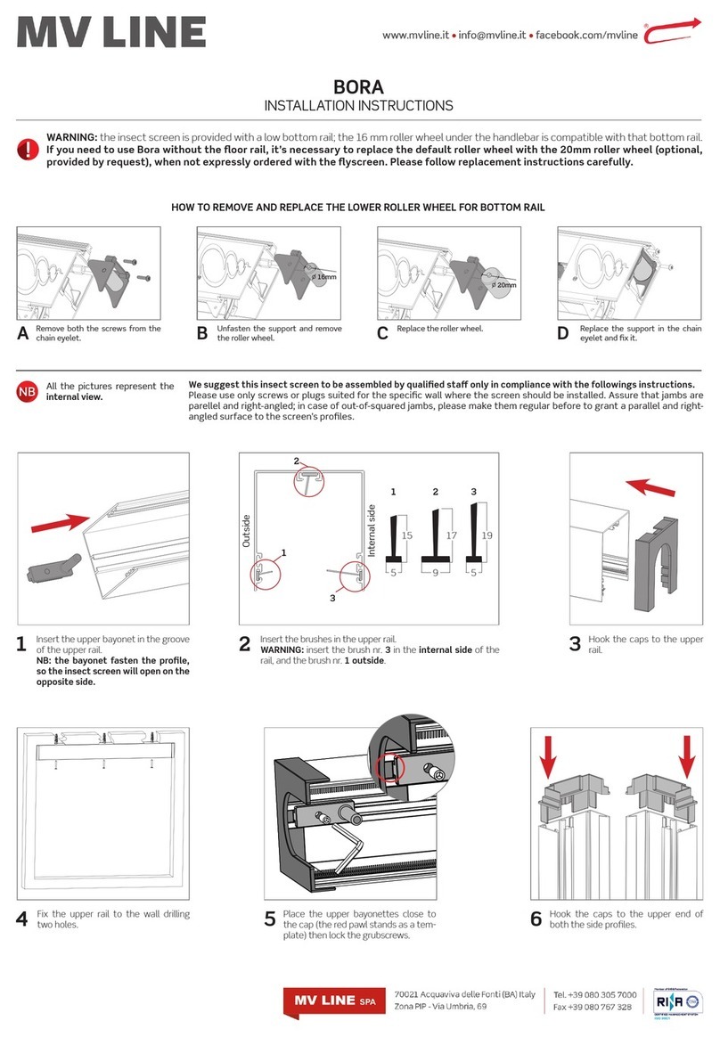 MV LINE BORA installation instructions MV LINE BORA installation instructions