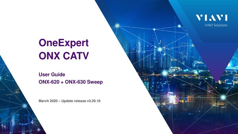 Viavi OneExpert ONX CATV User manual