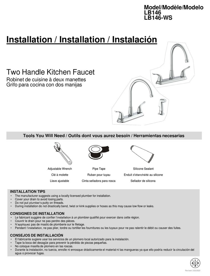 MAINLINE LB146 installation instructions
