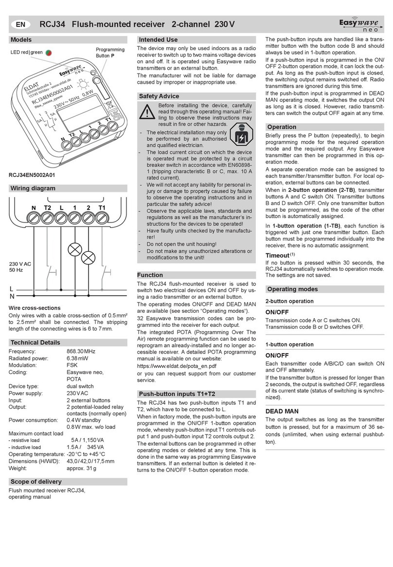 Easy wave RCJ34 User manual