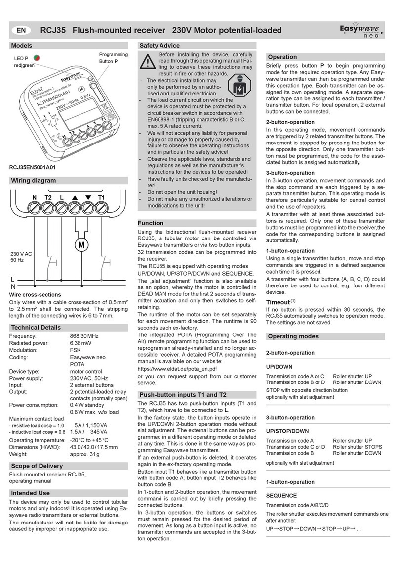 Easy wave RCJ35 User manual