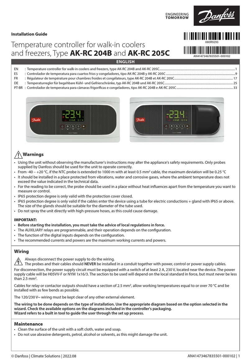 Danfoss Optyma AK-RC 204B User manual