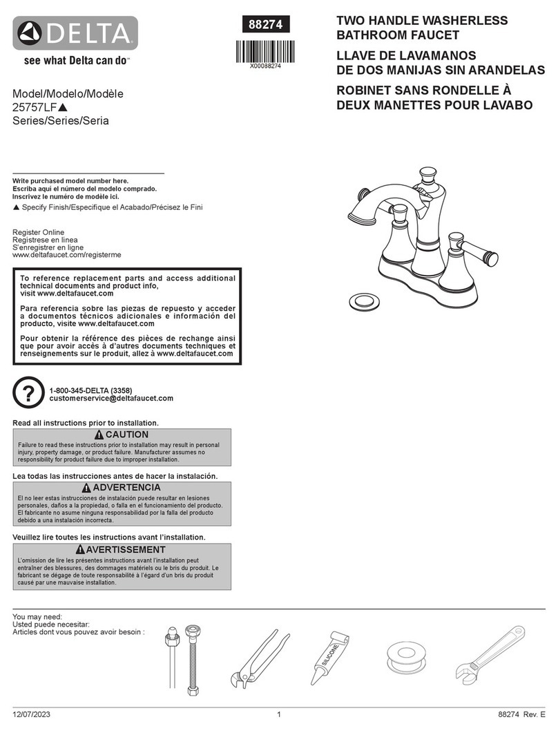 Delta 25757LF Series User manual