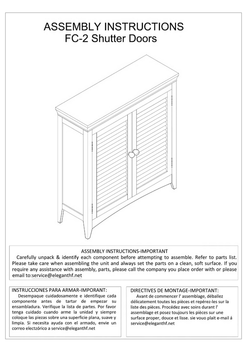 ELEGANT HOME FC-2 Assembly instructions