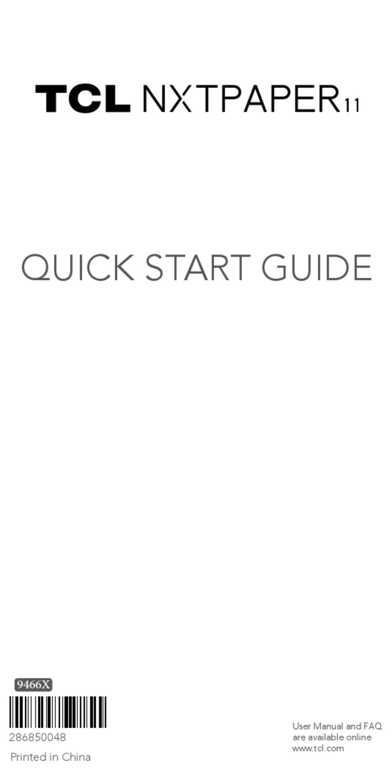 TCL NxtPaper 11 User manual