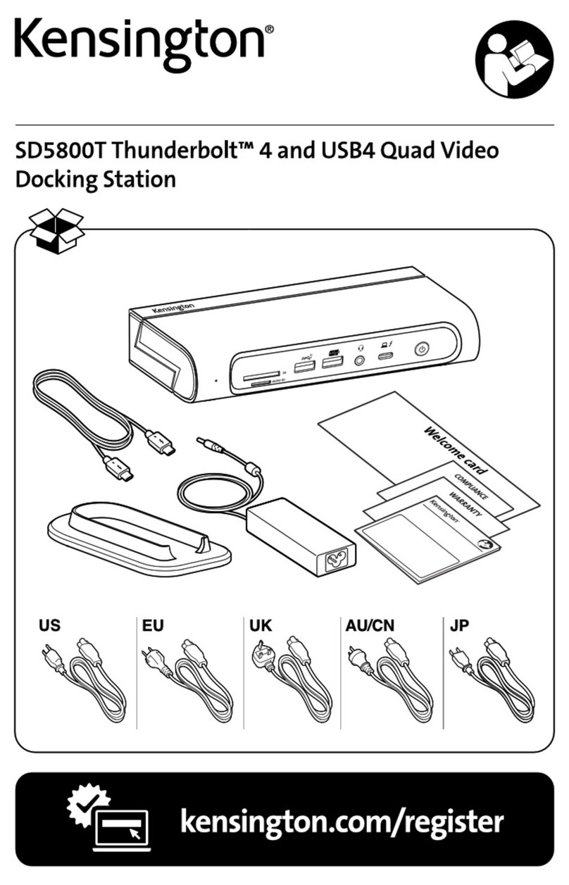 Kensington SD5800T User manual
