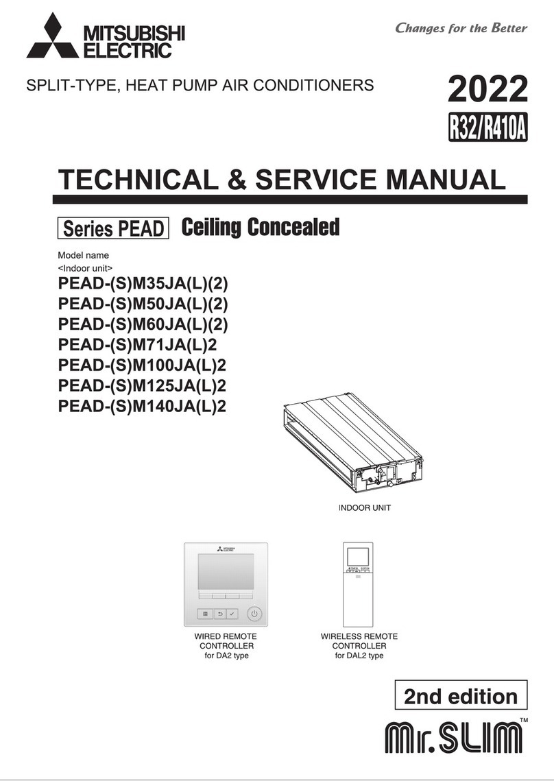 Mitsubishi Electric Mr. Slim PEAD Series Operating manual