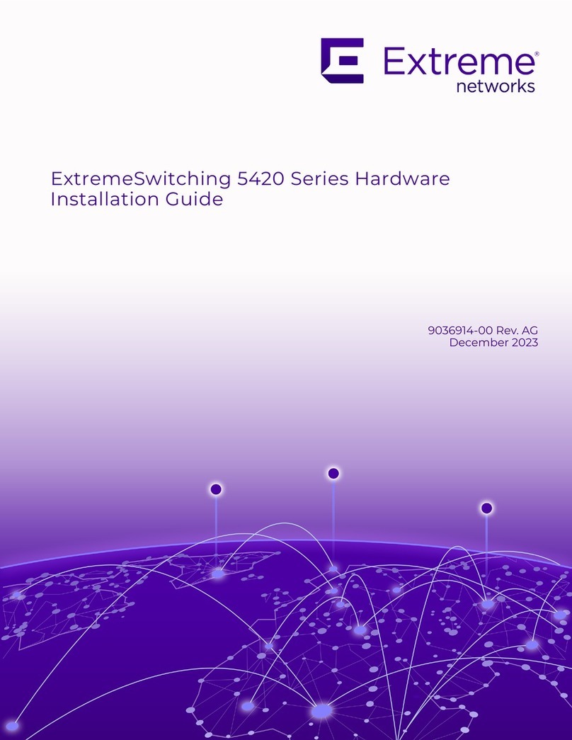 Extreme Networks ExtremeSwitching 5420 Series installation guide Extreme Networks ExtremeSwitching 5420 Series installation guide