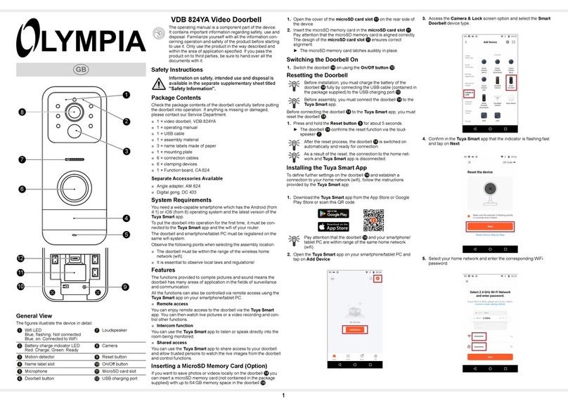 Olympia VDB 824YA manual