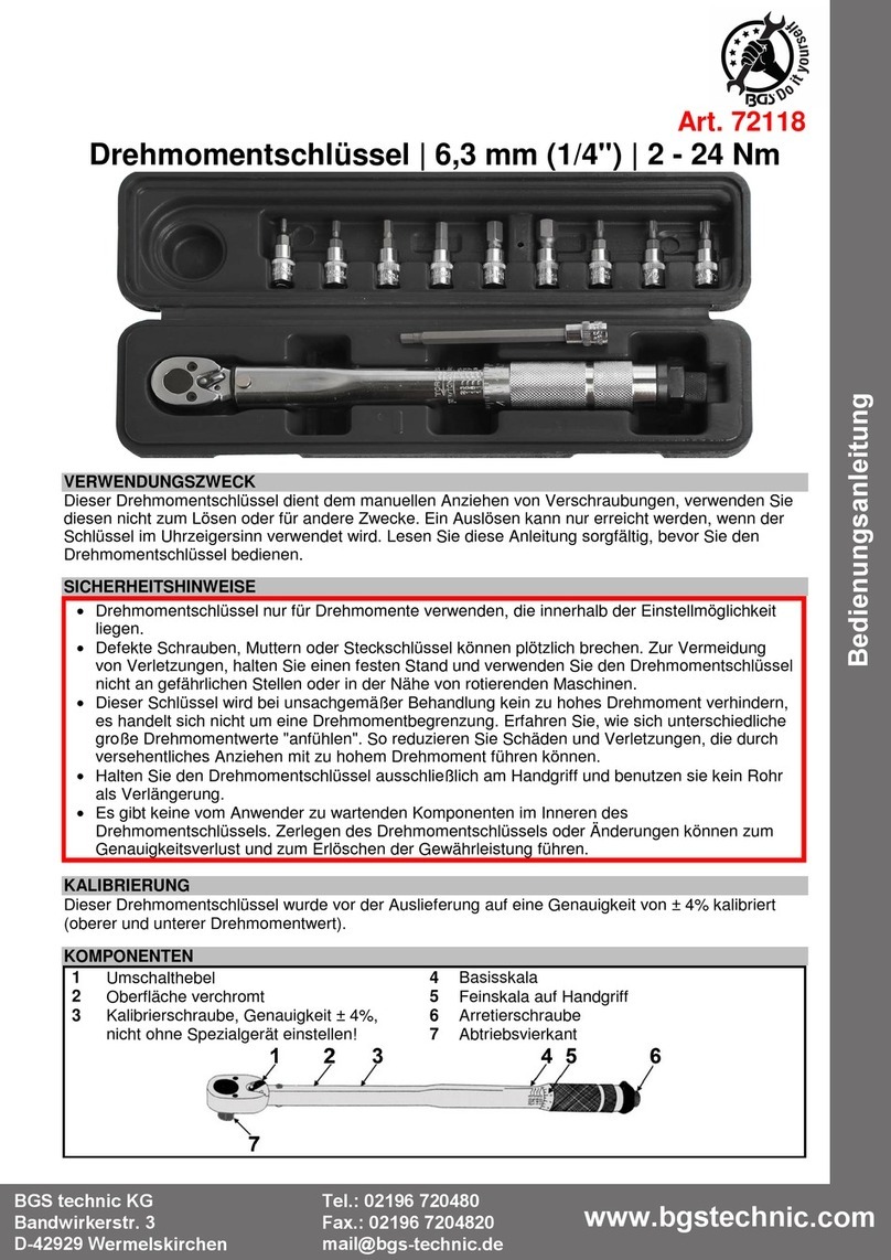 BGS technic 72118 User manual