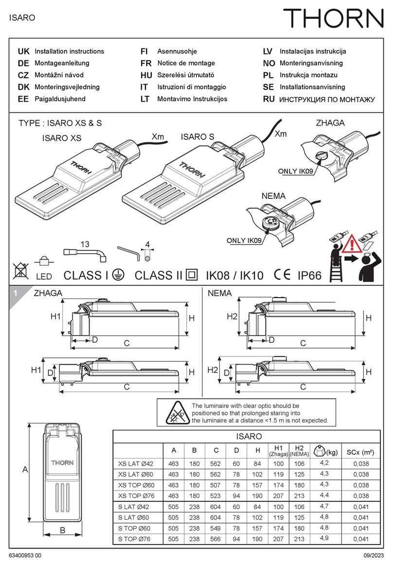 Thorn ISARO Series User manual