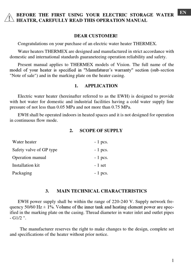 THERMEx Vision 30 V User manual