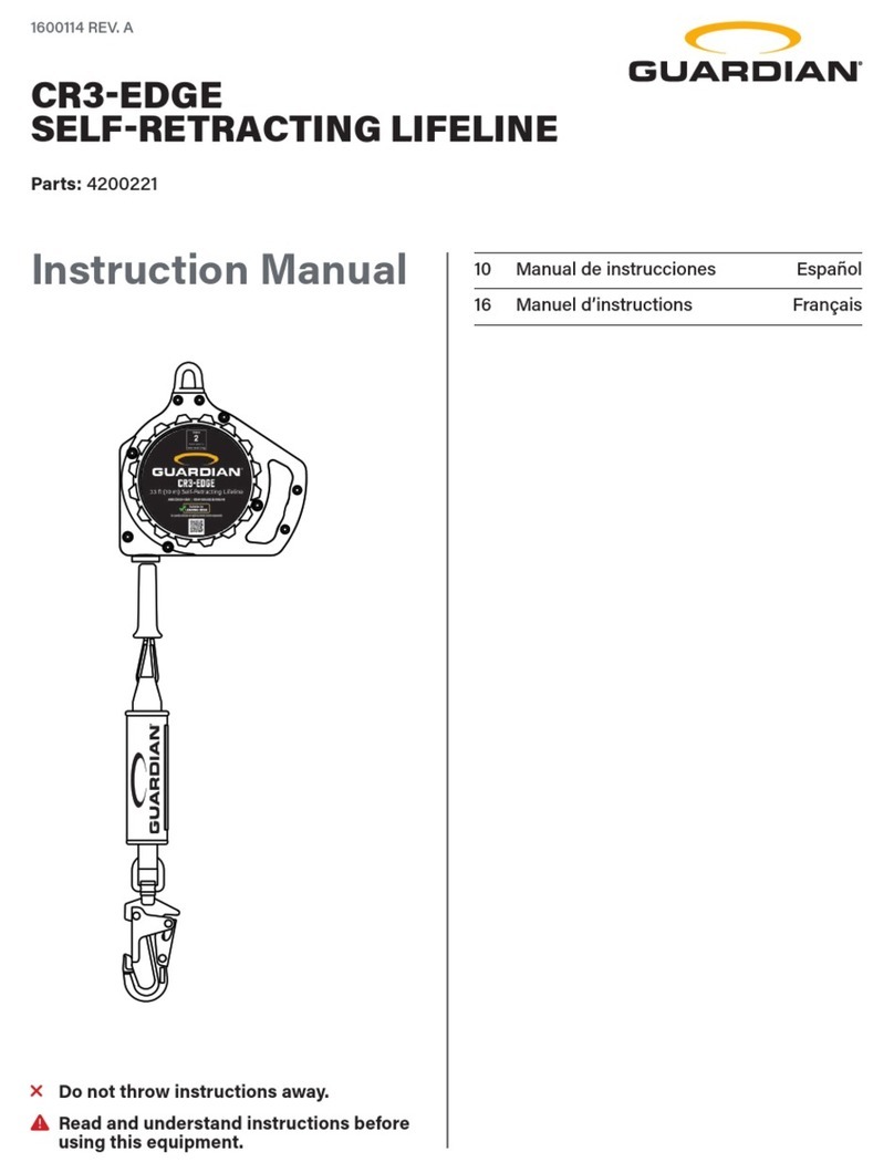Guardian CR3-EDGE SELF-RETRACTING LIFELINE instruction manual